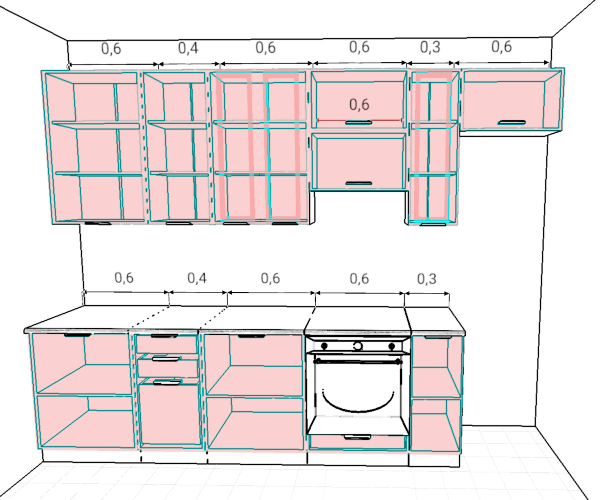 Кухня НОРД 2,5 - 3,1 метра (какао софт) - Кухня НОРД 2,5 - 3,1 метра (какао софт)